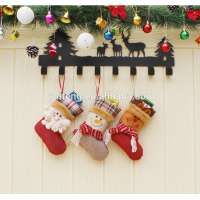 2017 Christmas socks for gift bag decoration santa claus stocking