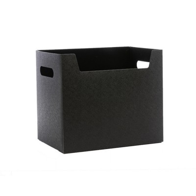 Factory direct custom logo wholesale office home goods clothing file paper storage basket with handle