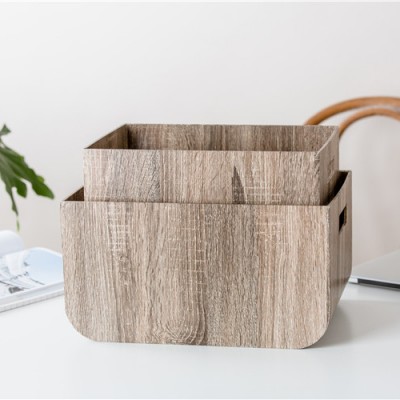 Wholesale good quality eco-friendly household used no lid paper desktop storage basket